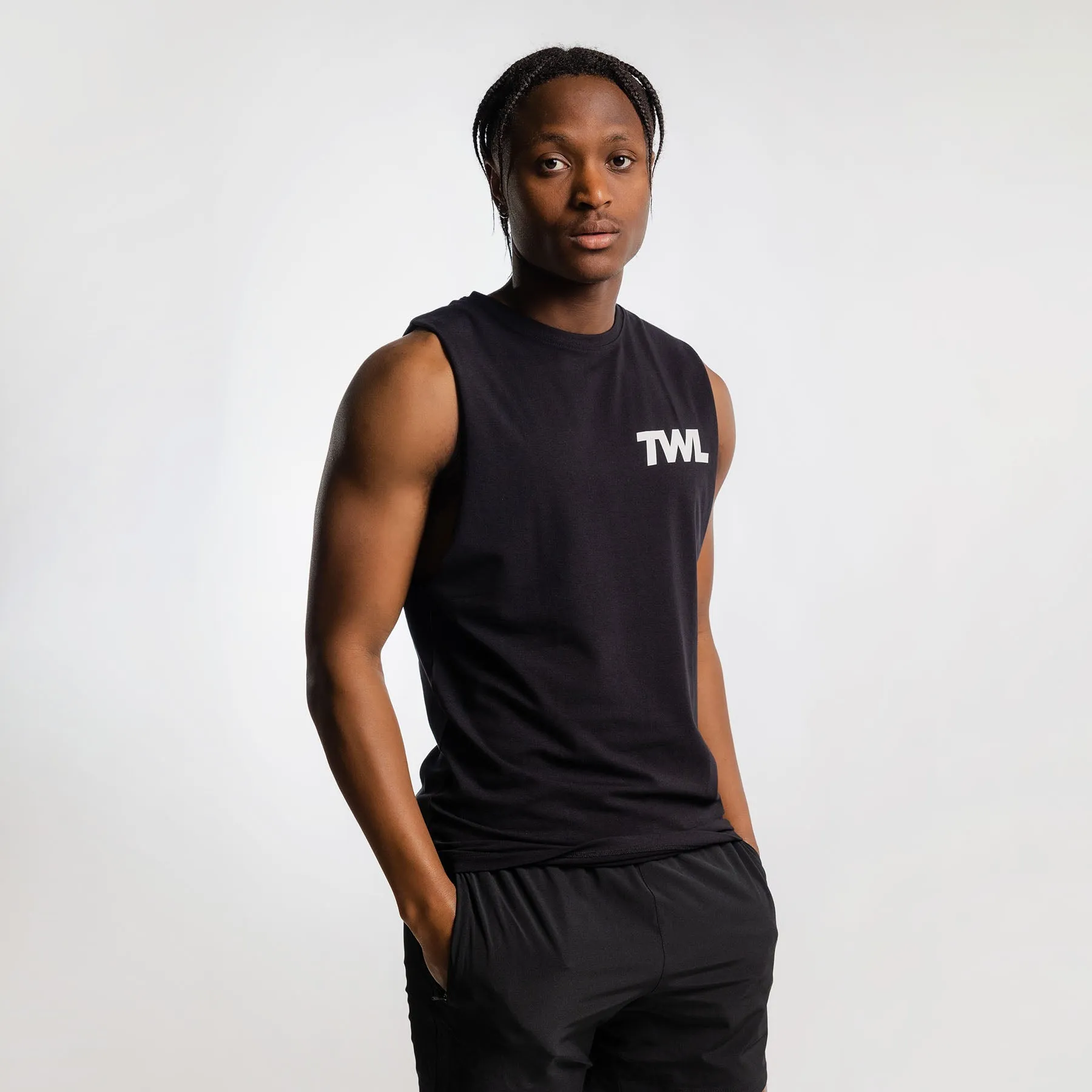 TWL - MEN'S EVERYDAY MUSCLE TANK - ICON - BLACK