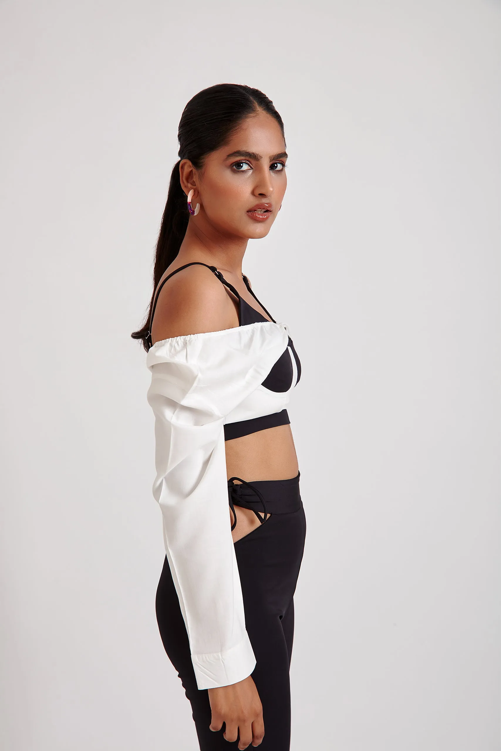 Two-In-One Bralette Shirt Top