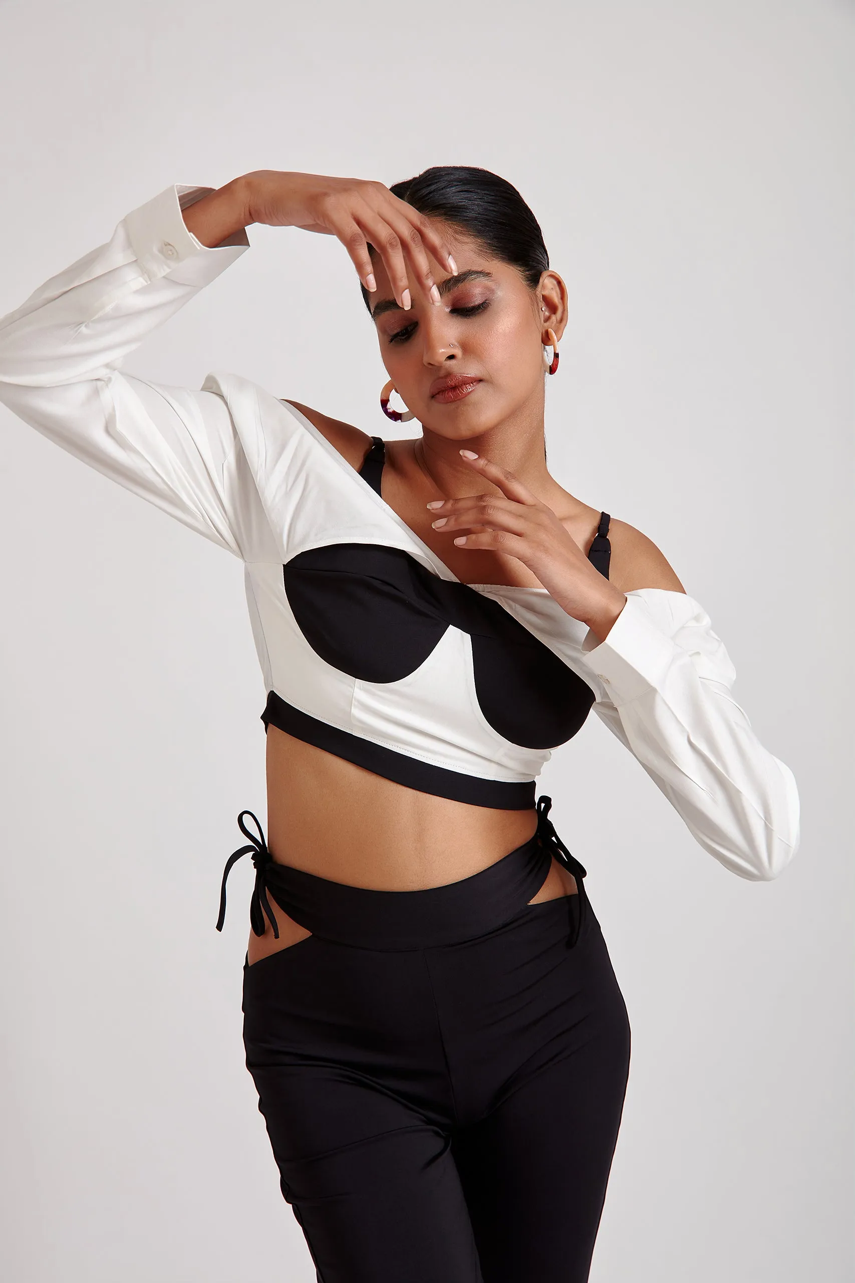 Two-In-One Bralette Shirt Top