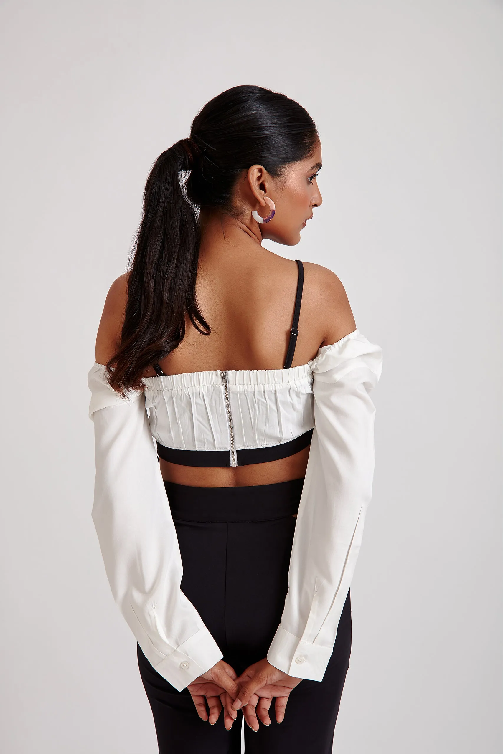 Two-In-One Bralette Shirt Top