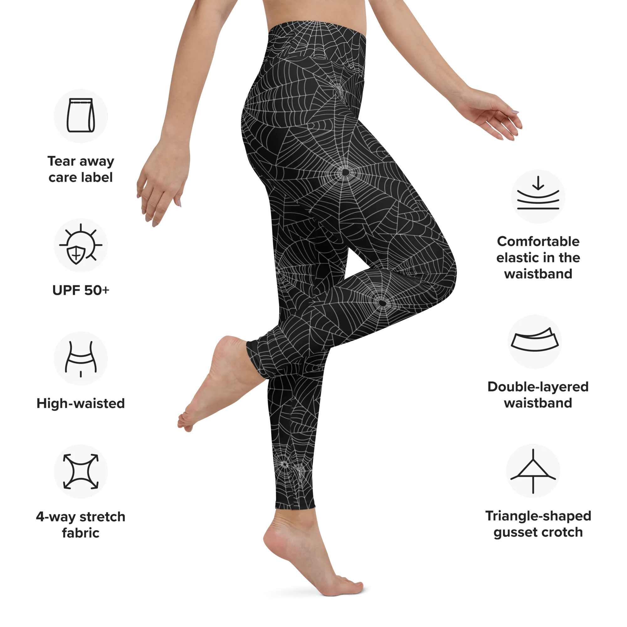 Web Weaver Yoga Leggings (READY TO SHIP)