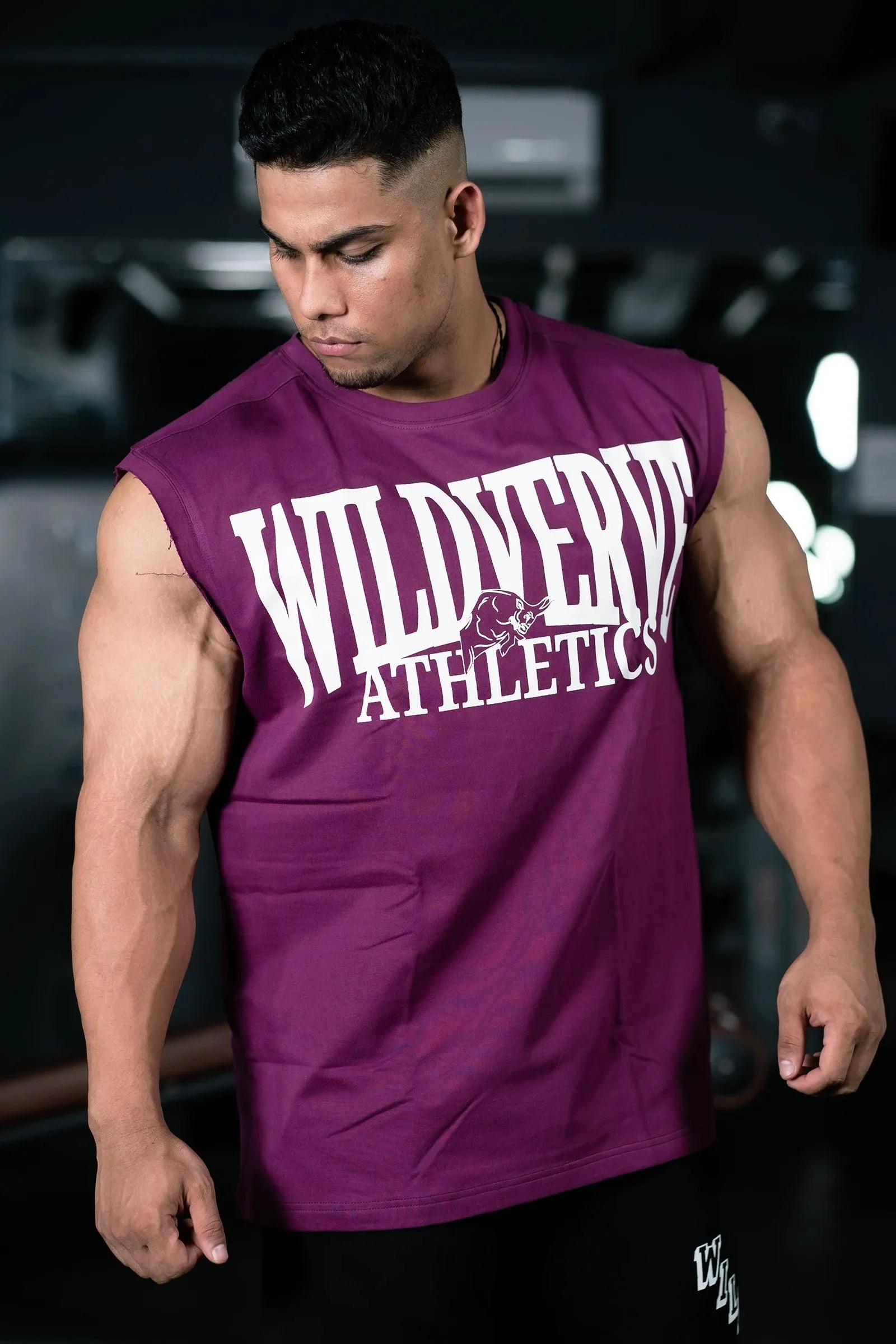 WILD VERVE VINTAGE MUSCLE TANK (MYSTIC PLUM)