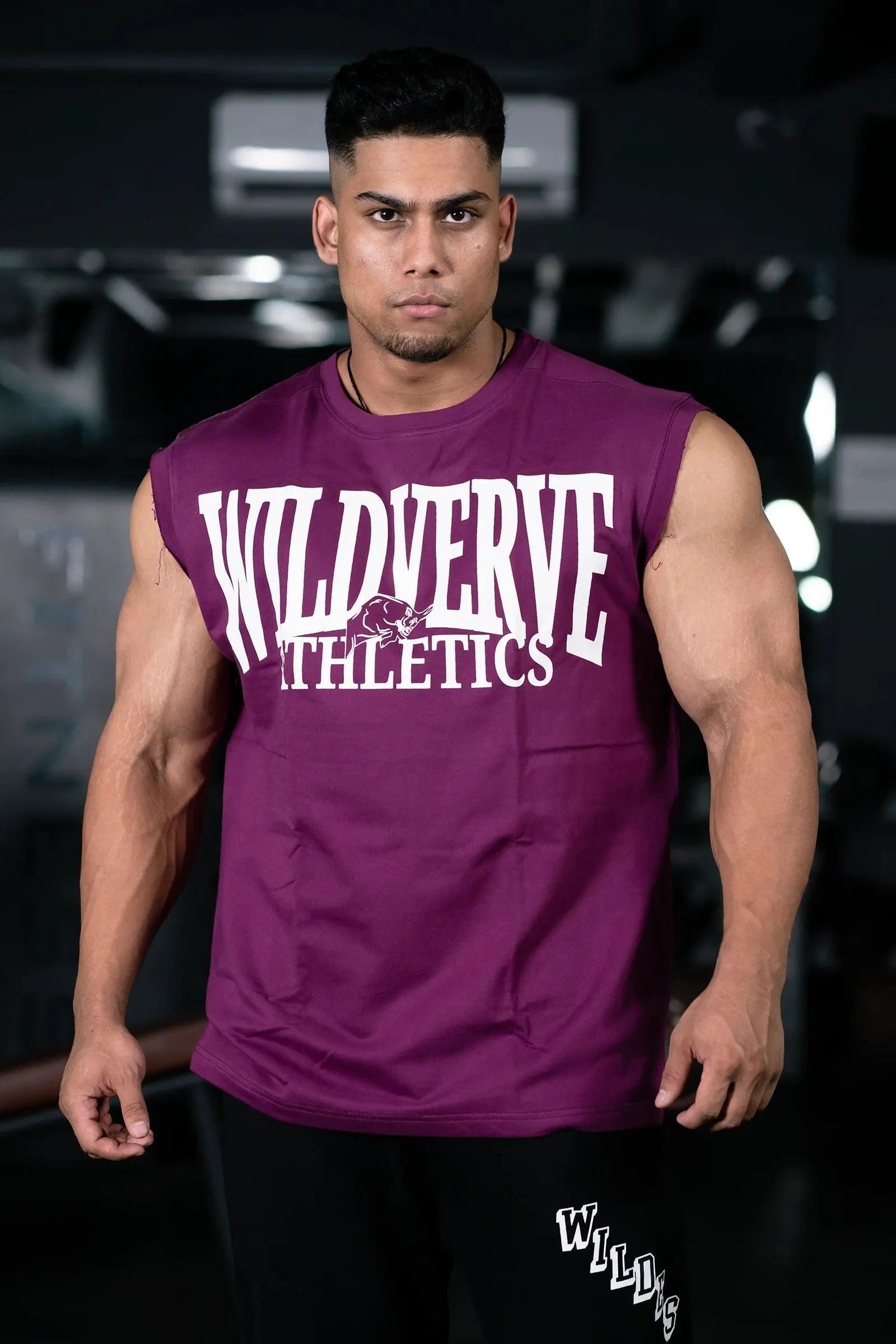 WILD VERVE VINTAGE MUSCLE TANK (MYSTIC PLUM)