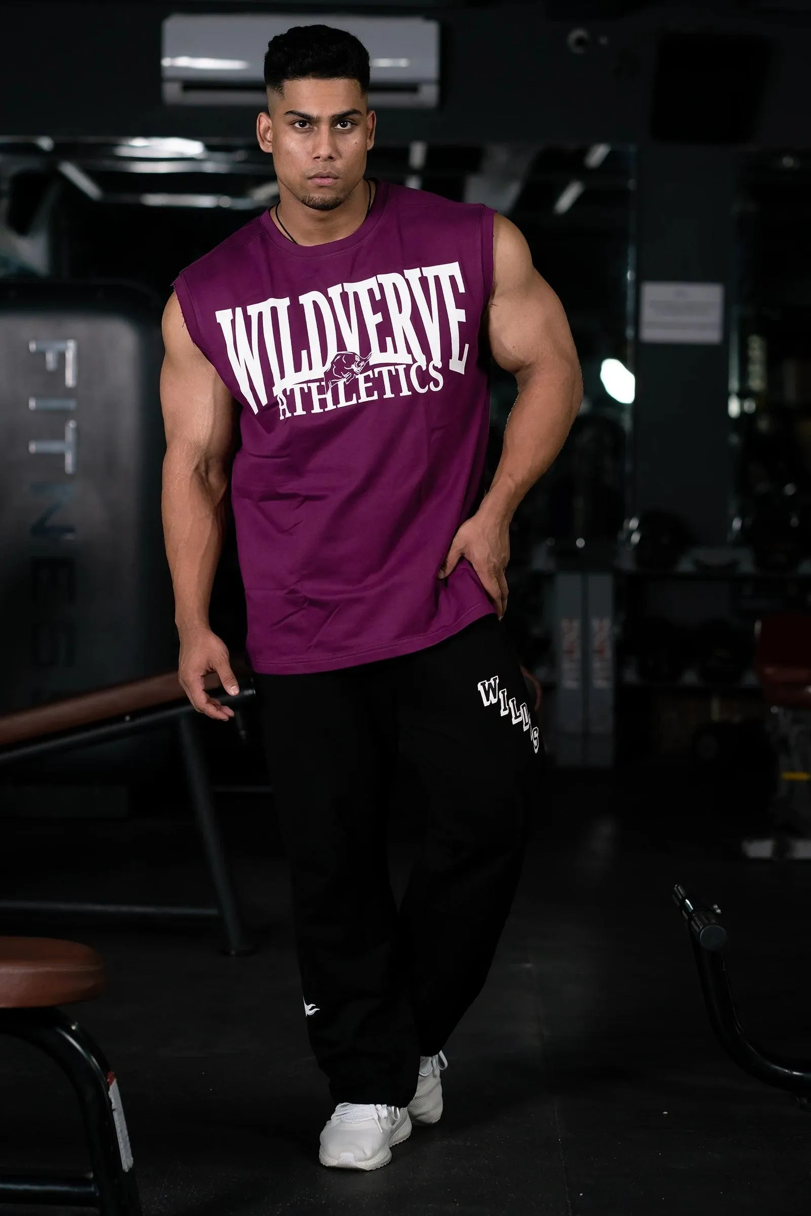 WILD VERVE VINTAGE MUSCLE TANK (MYSTIC PLUM)
