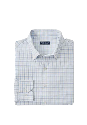 Wynton Perf Poplin Shirt Cascade Blue