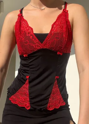 Y2k Red & Black Tank (S)
