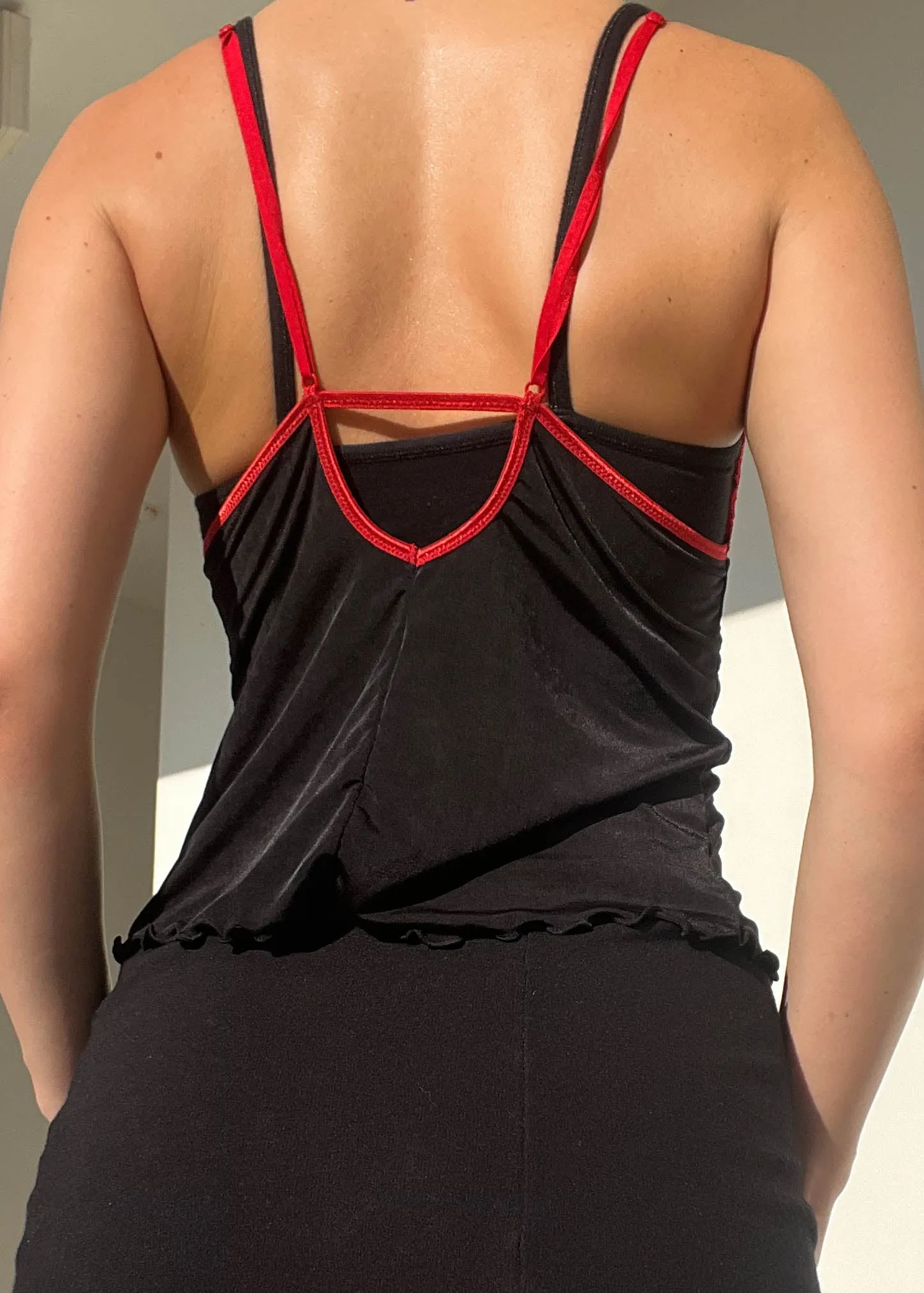 Y2k Red & Black Tank (S)